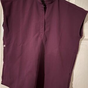 Figs Rich Purple Technical Collection Top